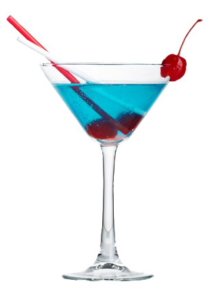 Blue Russian Cocktail mobil gemixt